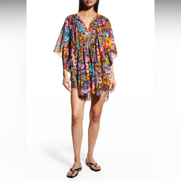 Stella McCartney***Short Floral Coverup Kaftan***Small $598 - Picture 1 of 4
